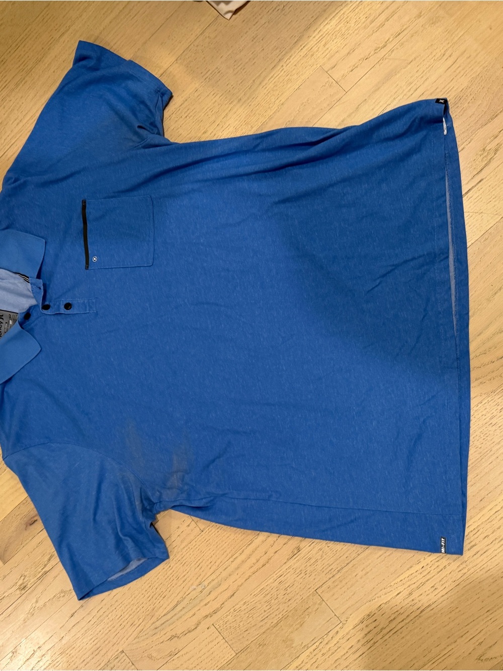 Hurley Men's Royal Blue Polo with Chest Pocket